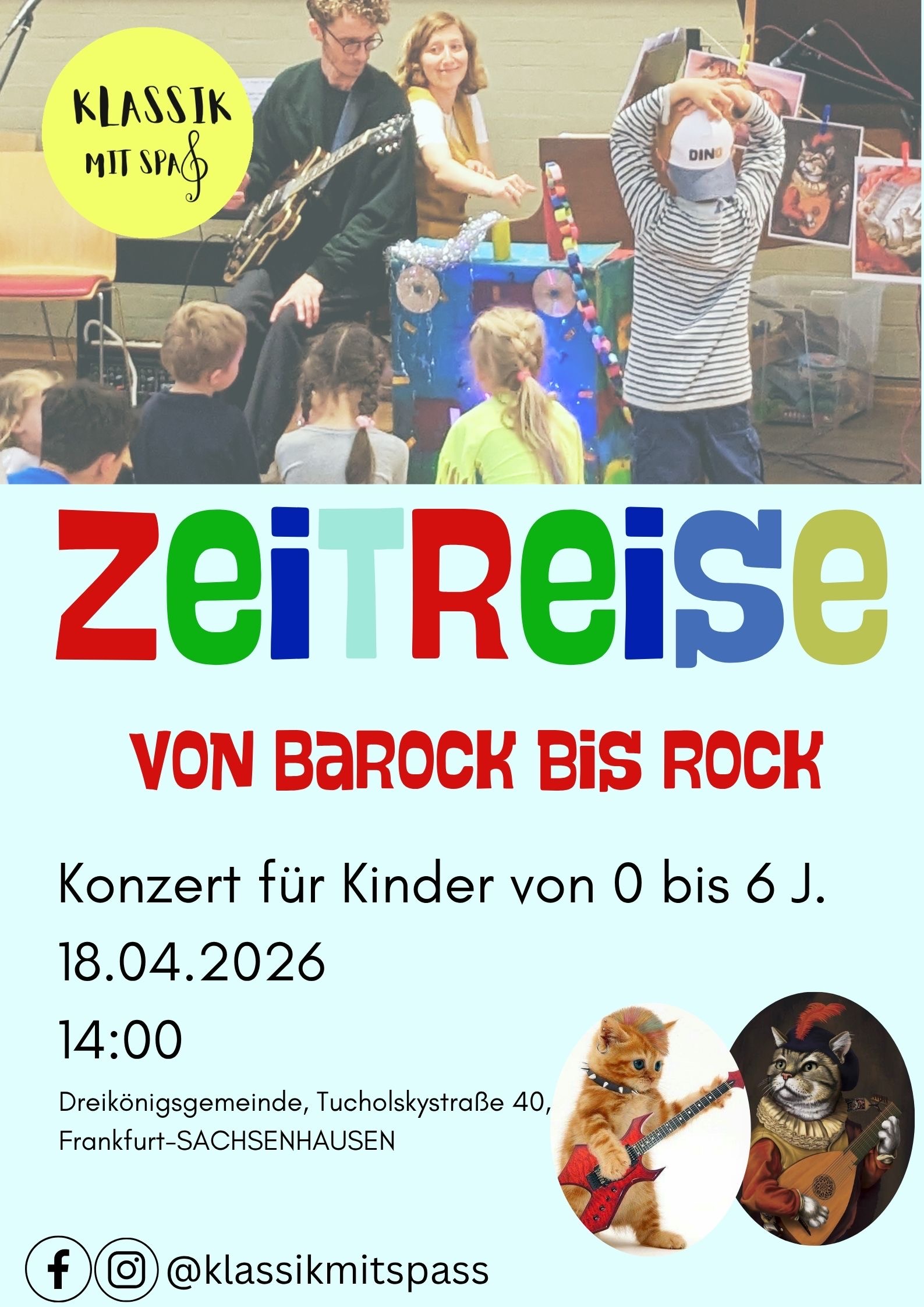 Zeitreise von Barock bis Rock, 18.04.2026|14:00