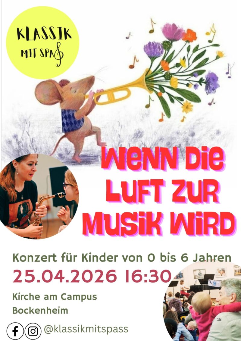 Wenn die Luft zur Musik wird, 25.04.2026|16:30