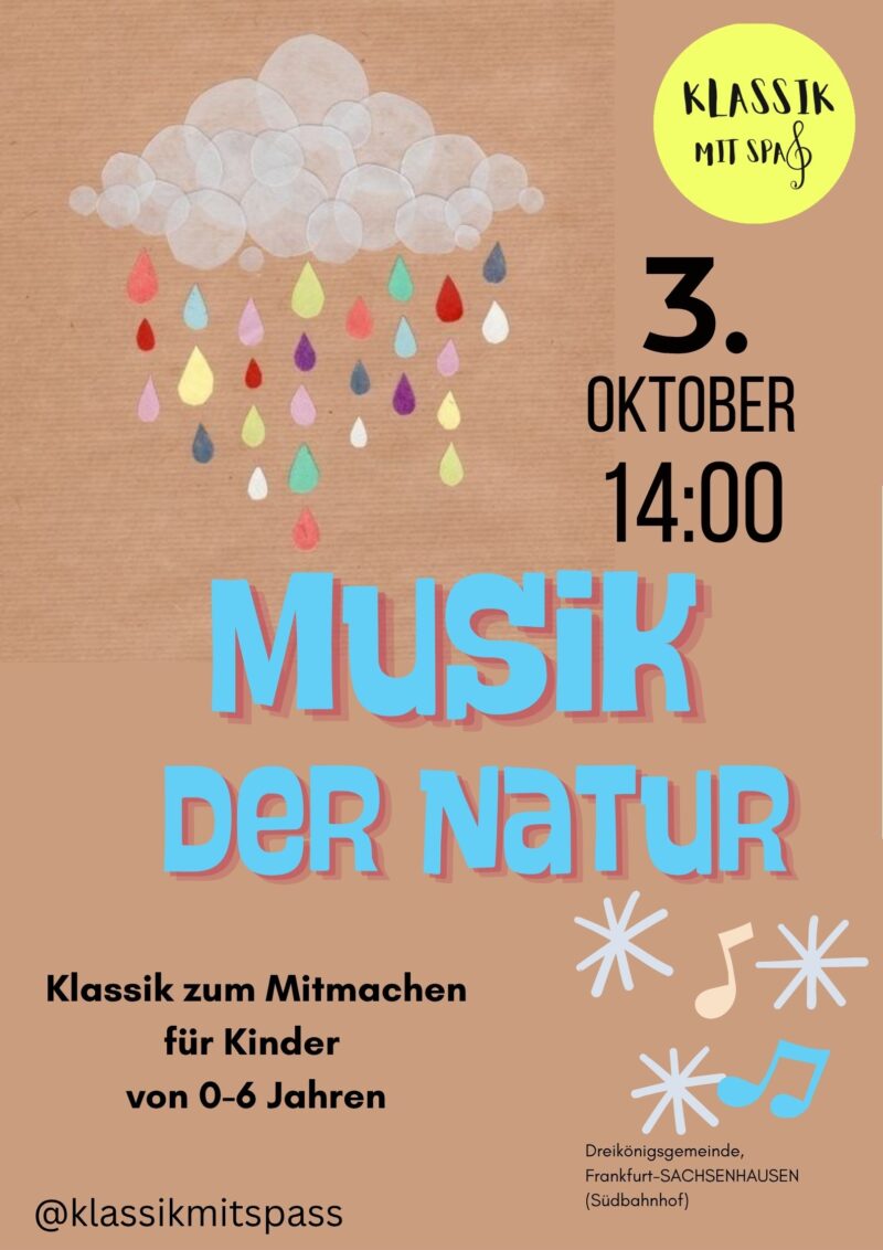 Musik der Natur, 03.10.2026|14:00 (Frankfurt)