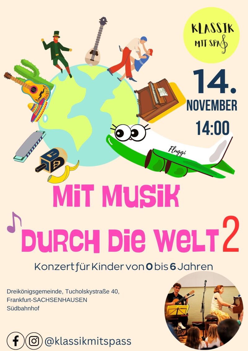 Mit Musik durch die Welt 2, 14.11.2026|14:00